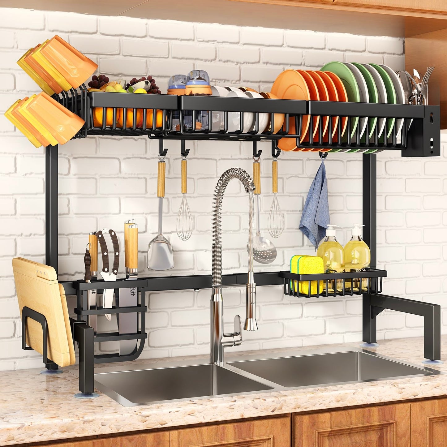 KitchenVibe Steel Dishwashing Rack